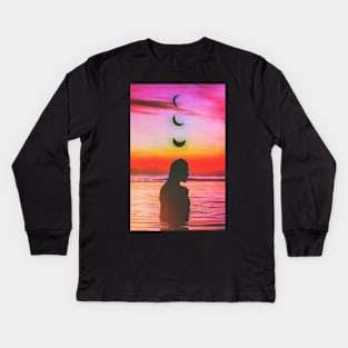 Part Of The Phases Kids Long Sleeve T-Shirt